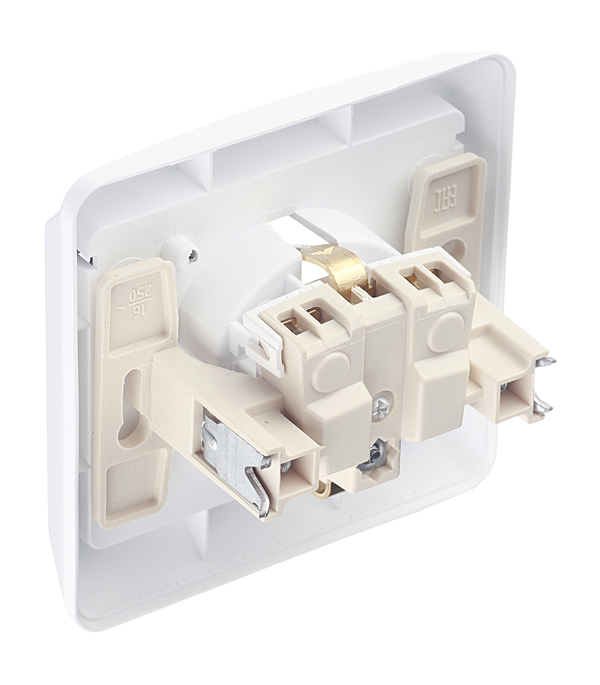 

Розетка с рамкой Schneider Electric Этюд PC16-044B скрытая установка белая с заземлением IP44 c крышкой, Белый