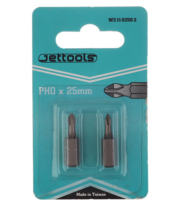 

Бита Jettools (W2-11-0250-2) PH0 25 мм магнитная (2 шт.)