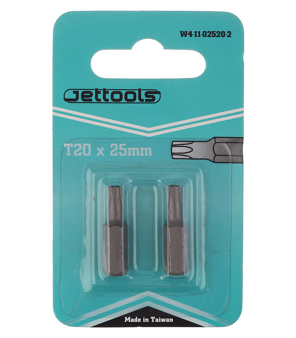 

Бита Jettools (W4-11-02520-2) TORX T20 магнитная 25 мм (2 шт.)