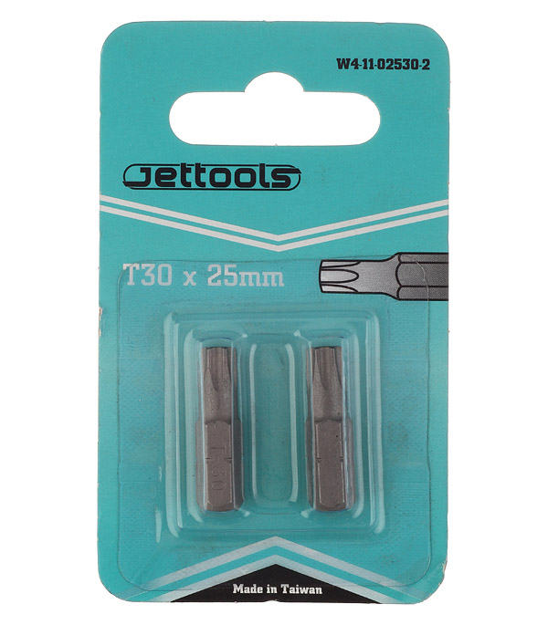 

Бита Jettools (W4-11-02530-2T/W4-11-0253) TORX T30 25 мм магнитная (2 шт.)
