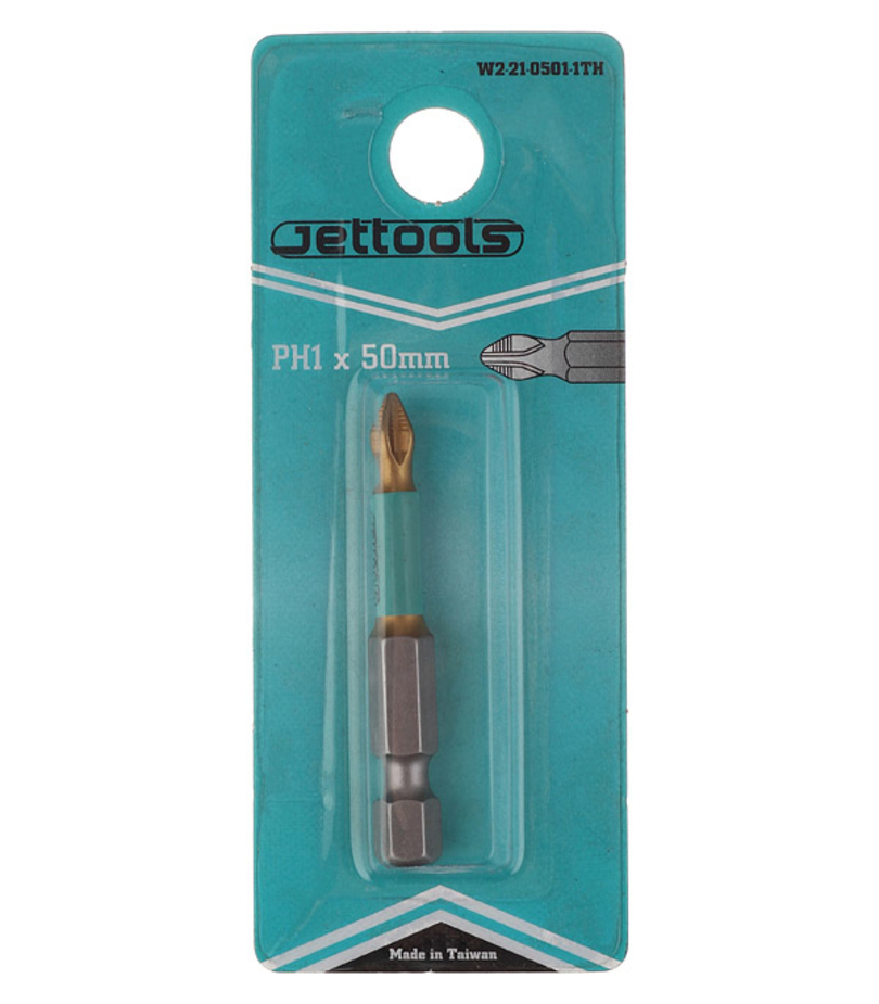 Бита Jettools (W22105011TH) PH1 магнитная 50 мм с титановым
