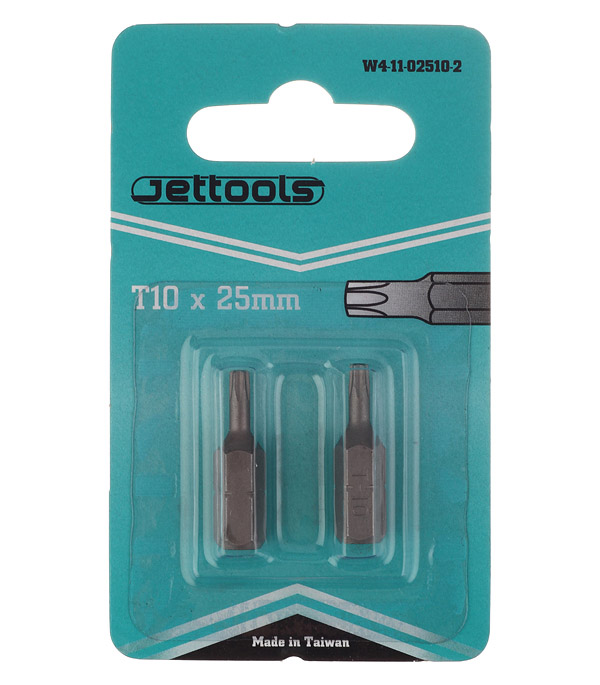 

Бита Jettools (W4-11-02510-2) TORX T10 25 мм магнитная (2 шт.)