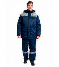 Куртка рабочая утепленная Delta Plus Экспертный-Люкс 52-54 рост 182-188 см синяя/серая