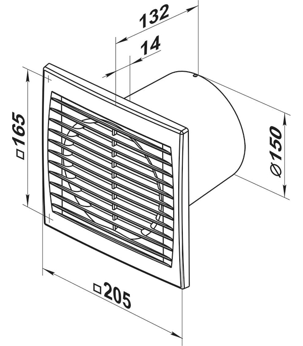 фото Вентилятор осевой вентс 150с антимоскитная сетка d150 мм белый