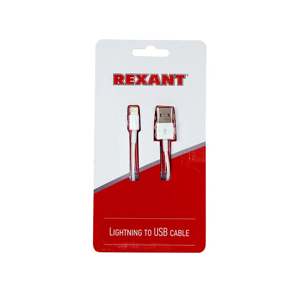 фото Кабель usb rexant для передачи данных для iphone 1 м