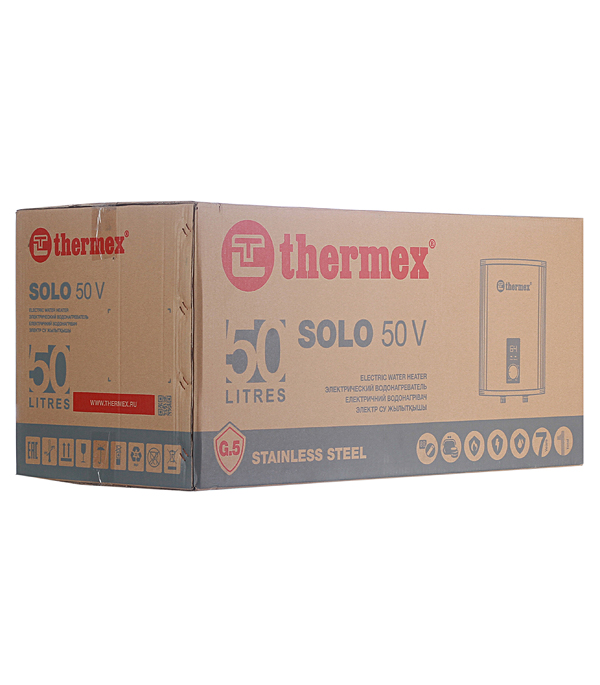 Водонагреватель накопительный Thermex Solo 50 V электрический 50 л 2 кВт вертикальный