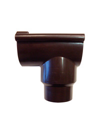 Воронка желоба Murol d80/100 торцевая универсальная коричневая пластиковая