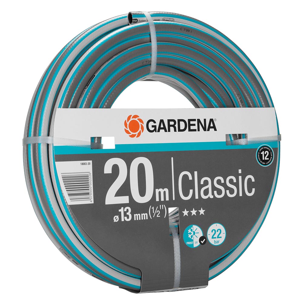 фото Шланг поливочный gardena classic 1/2" 20 м трехслойный (18003-20)