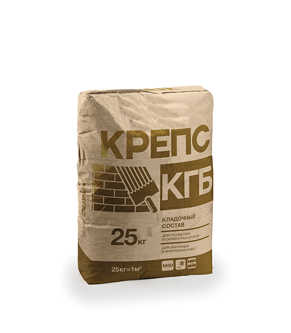

Клей для газобетона Крепс КГБ 25 кг