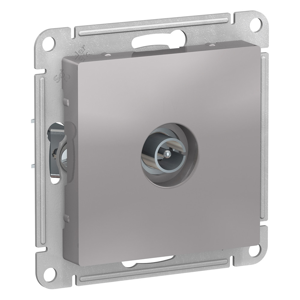 

Розетка телевизионная Schneider Electric Atlas Design ATN000393 скрытая установка алюминий