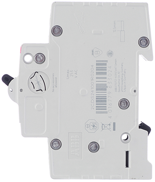 фото Автоматический выключатель abb sh201l (2cds241001r0204) 1p 20а тип c 4,5 ка 220 в на din-рейку