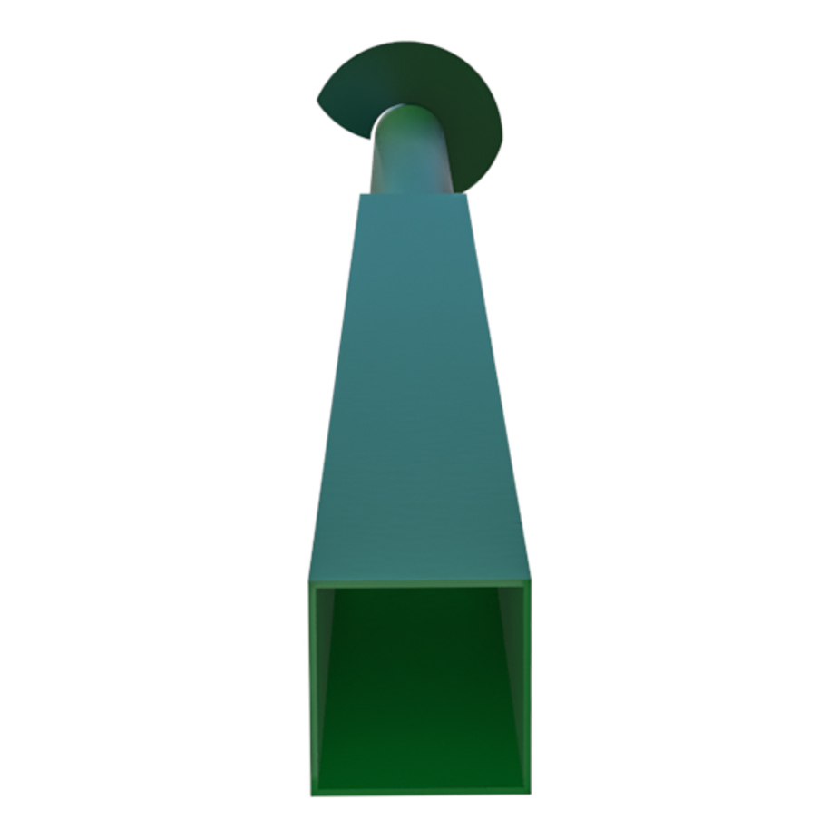 Столб для забора 60х60х2 мм 3,5 м винтовой зеленый RAL 6005 — купить в ...