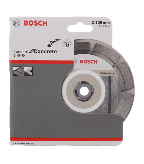 фото Диск алмазный по бетону bosch professional (2608602197) 125x22,2x1,6 мм сегментный сухой рез