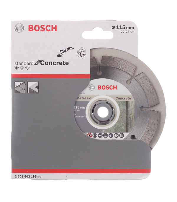 фото Диск алмазный по бетону bosch professional (2608602196) 115x22,2x1,6 мм сегментный сухой рез