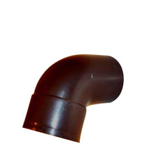 Отвод трубы Murol пластиковый d80, 67° коричневый