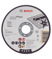 Круг отрезной по нержавеющей стали Bosch (2608600549) 125х22х1 мм