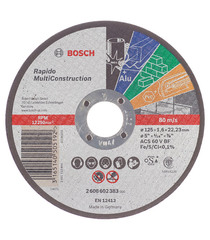 Круг отрезной универсальный Bosch (2608602383) 125х22х1,6 мм