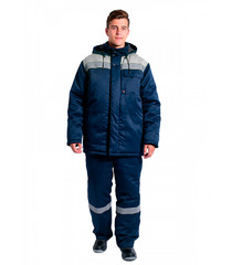 Куртка рабочая утепленная Delta Plus Экспертный-Люкс (WRUVEWLVBMXX) 56-58 рост 182-188 см цвет синий/серый