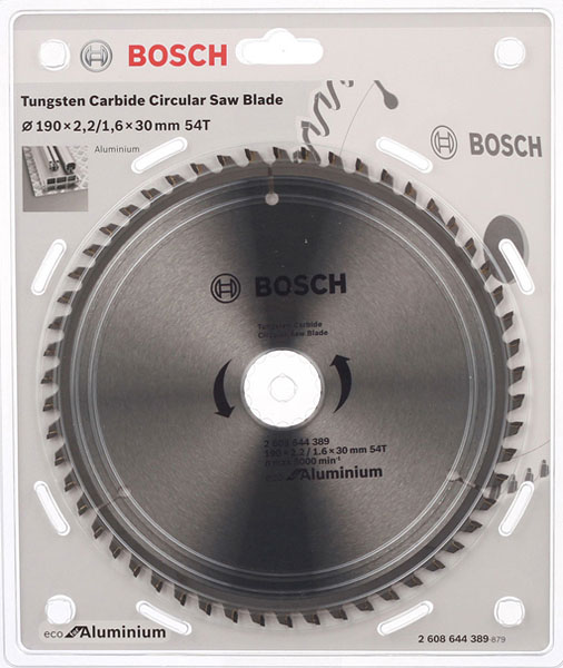 фото Диск пильный по алюминию bosch multi eco (2608644389) 190х30х2,2 мм 54 зуба