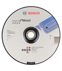 Круг отрезной по металлу Bosch (2608600226) 230х22х3 мм вогнутый