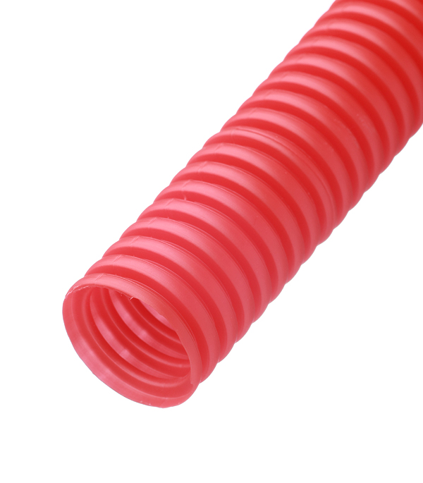 фото Труба гофрированная 32 мм стс для металлопластиковых труб d20 мм красная (50 м)