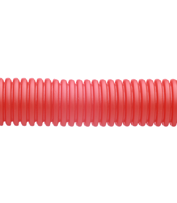 фото Труба гофрированная 25 мм для металлопластиковых труб d16 мм красная бухта 50 м стс