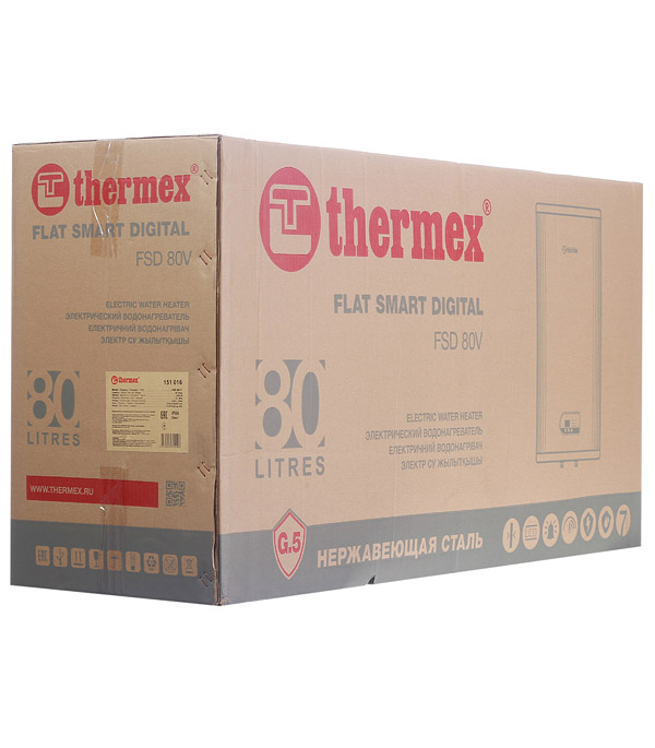 Водонагреватель накопительный Thermex FSD 80 V электрический 80 л 2 кВт вертикальный