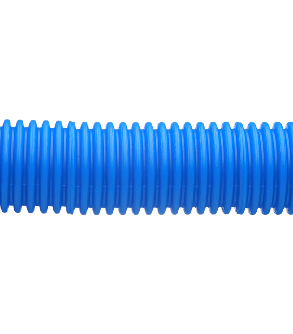 фото Труба гофрированная 40 мм для металлопластиковых труб d26 мм синяя бухта 30 м стс