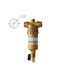 Предфильтр BWT Protector Mini для горячей воды прямая промывка 1/2 НР(ш) х 1/2 НР(ш)
