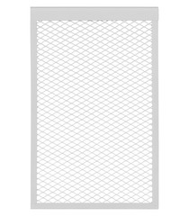 Экран декоративный металлический EVECS ДМЭР 610х390 мм белый 4-х секционный