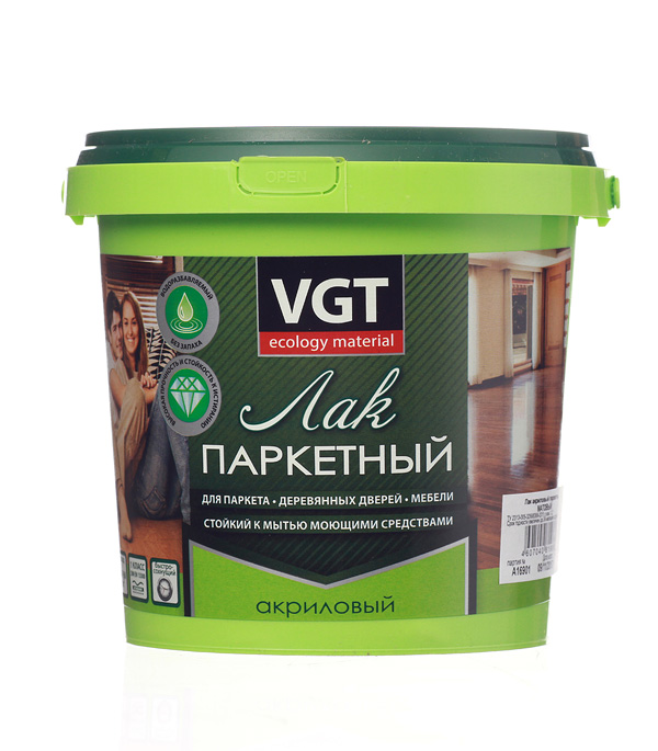 Лак паркетный акриловый VGT матовый 0,9 кг — купить в Петровиче в Санкт ...