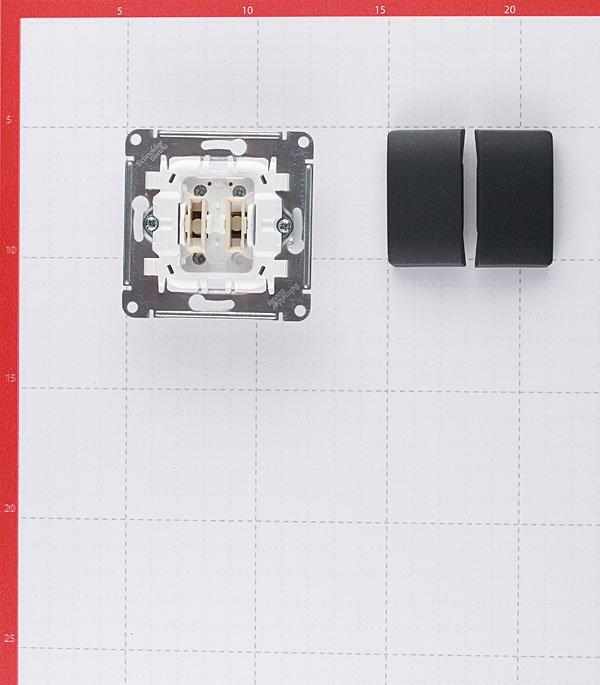 фото Выключатель schneider electric glossa gsl000751 двухклавишный скрытая установка антрацит
