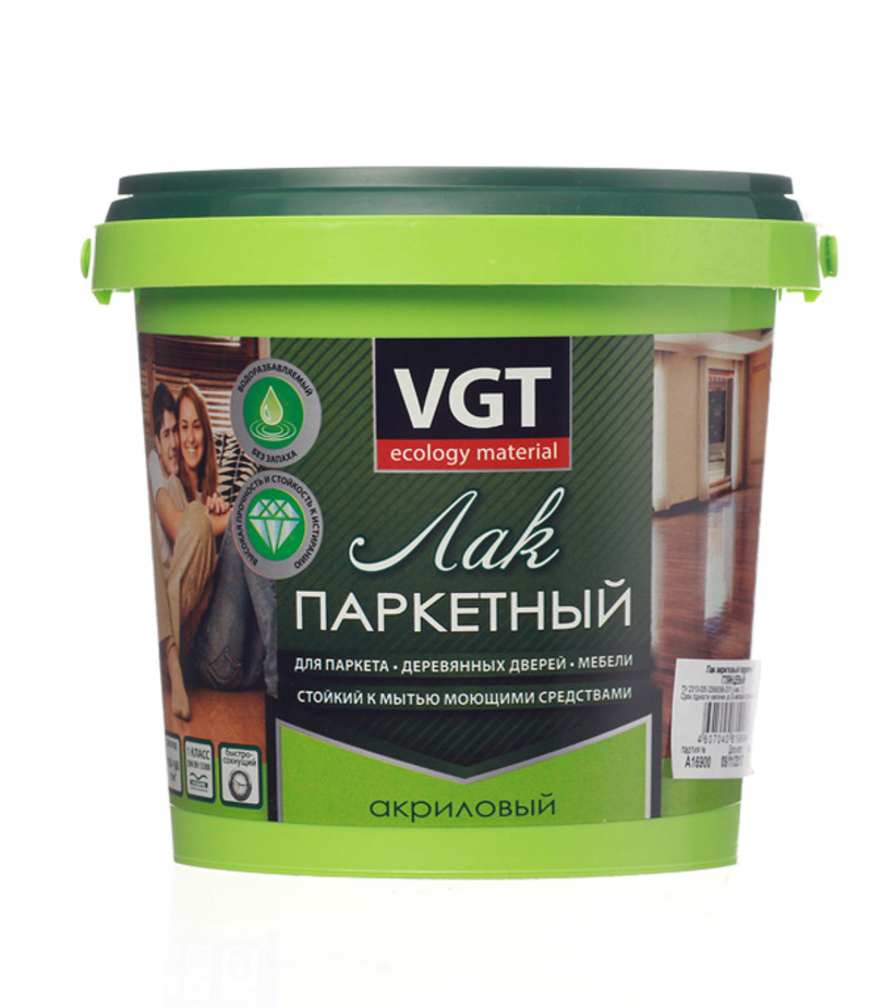 Фото «Лак паркетный акриловый VGT глянцевый 0,9 кг» в г. Санкт-Петербурге