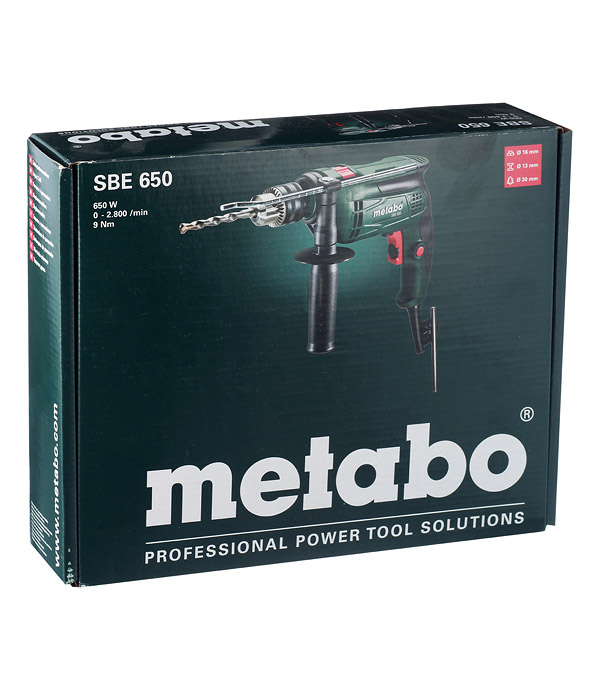 фото Дрель ударная metabo sbe 650 (600742000) 650 вт