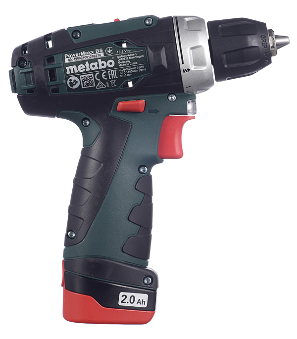 фото Дрель-шуруповерт аккумуляторная metabo powermaxx bs (600080500) 12в 2х2ач li-ion