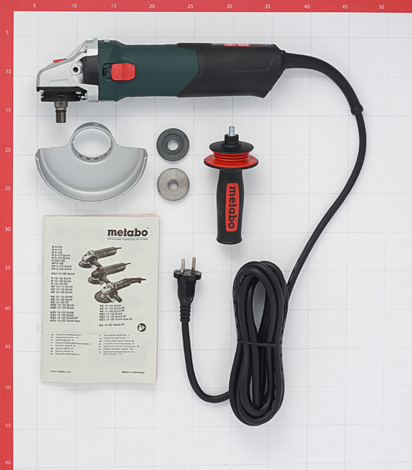 Угловая шлифовальная машина metabo wev 15 125 quick 600468000