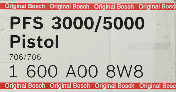 фото Пистолет для краскопульта bosch (1600a008w8) 0,8 л к моделям pfs 5000/pfs 3000