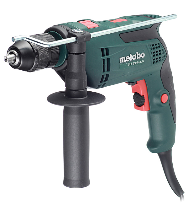 фото Дрель ударная metabo sbe 650 impuls (600743000) 650 вт