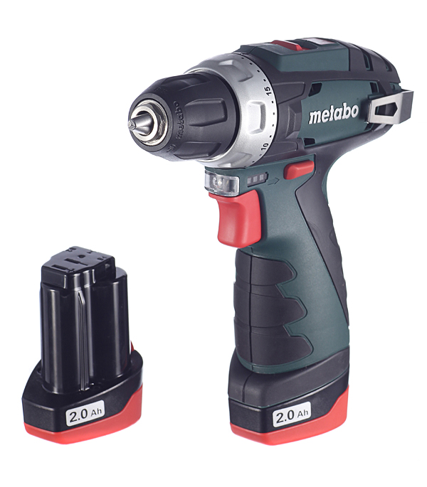 фото Дрель-шуруповерт аккумуляторная metabo powermaxx bs (600080500) 12в 2х2ач li-ion