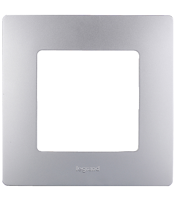 

Рамка Legrand Etika 672551 одноместная универсальная алюминий