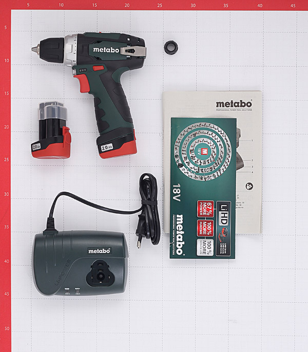 фото Дрель-шуруповерт аккумуляторная metabo powermaxx bs (600080500) 12в 2х2ач li-ion