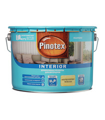 Антисептик Pinotex Interior декоративный для дерева бесцветный 9 л