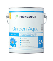 Эмаль акриловая Finncolor Garden Aqua основа A полуматовая 2,7 л