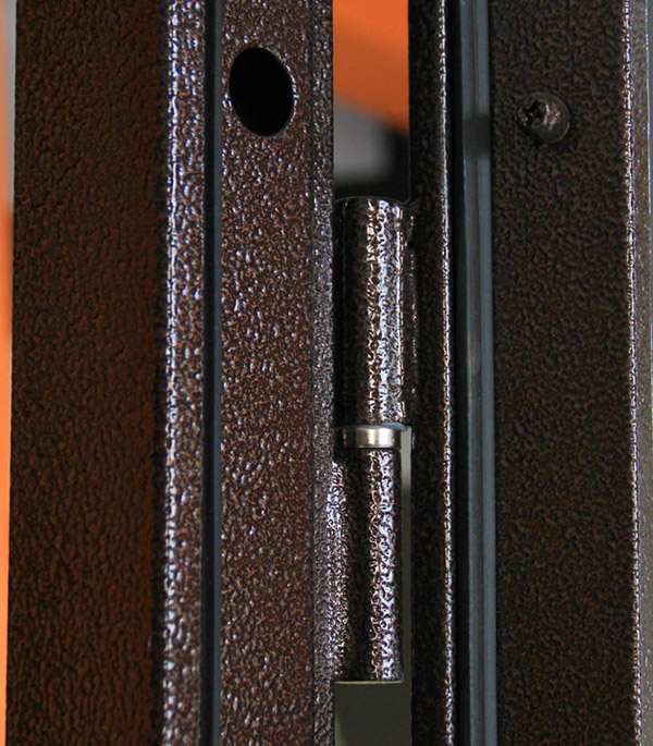 фото Дверь входная дверной континент комфорт правая медный антик - беленый дуб 960х2050 мм