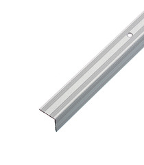 Порог алюминиевый угловой наружный 19х19х1800 мм серебро