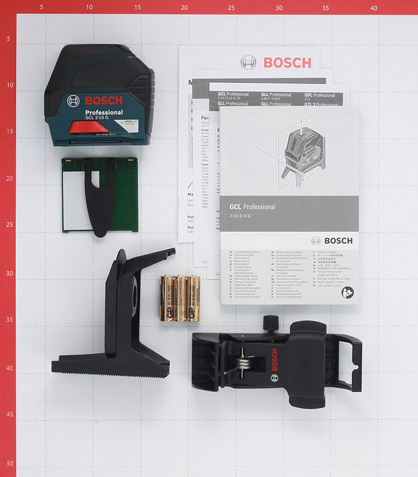 фото Нивелир лазерный bosch gcl 2-15g (0601066j00) с держателем rm1