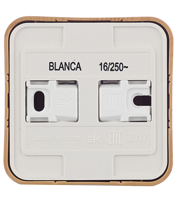 фото Розетка schneider electric blanca blnra000115 открытая установка ясень