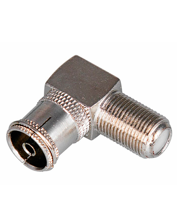 

Переходник Rexant гнездо F-гнездо ТВ (05-4312-01) угловой