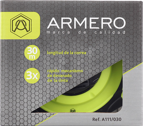 

Рулетка Armero магнитная 3-х кратное ускорение намотки 30 м x 13 мм
