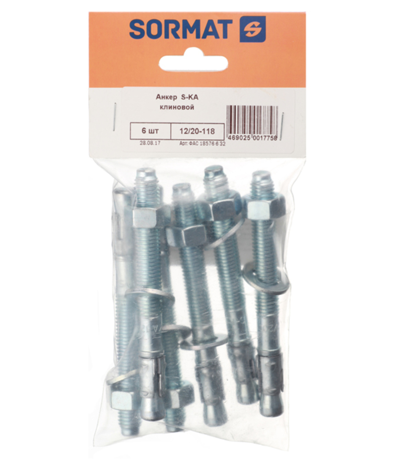 анкер sormat для бетона. анкер sormat для бетона. анкер клин. клиновой анкер sormat s-ka. анкера m10 втулка-10мм шпилька 8мм.